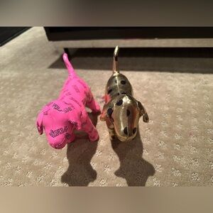 Victoria’s Secret pink plush dogs pair